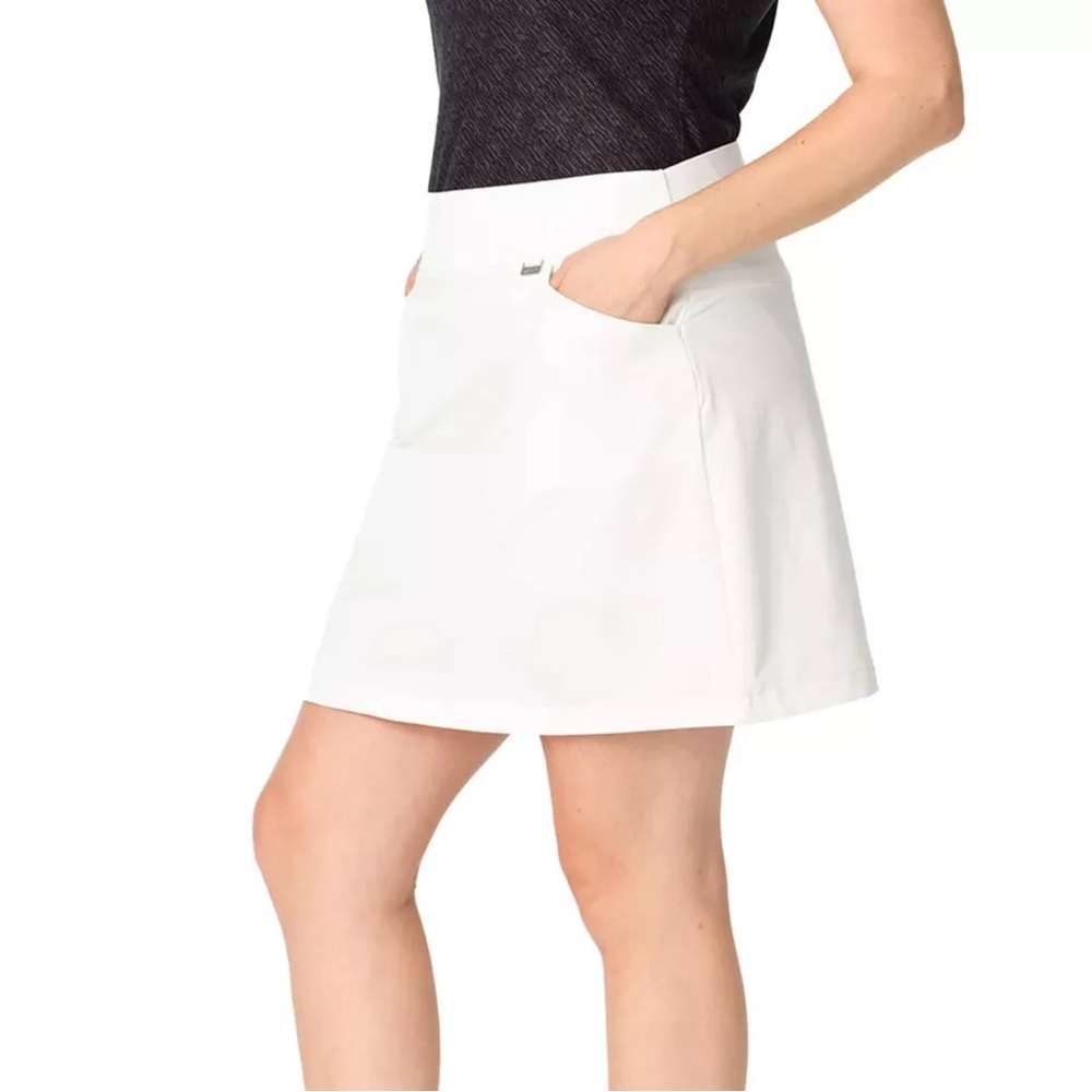 Greg Norman Women's White Skort 4-Way Stretch  Size Large